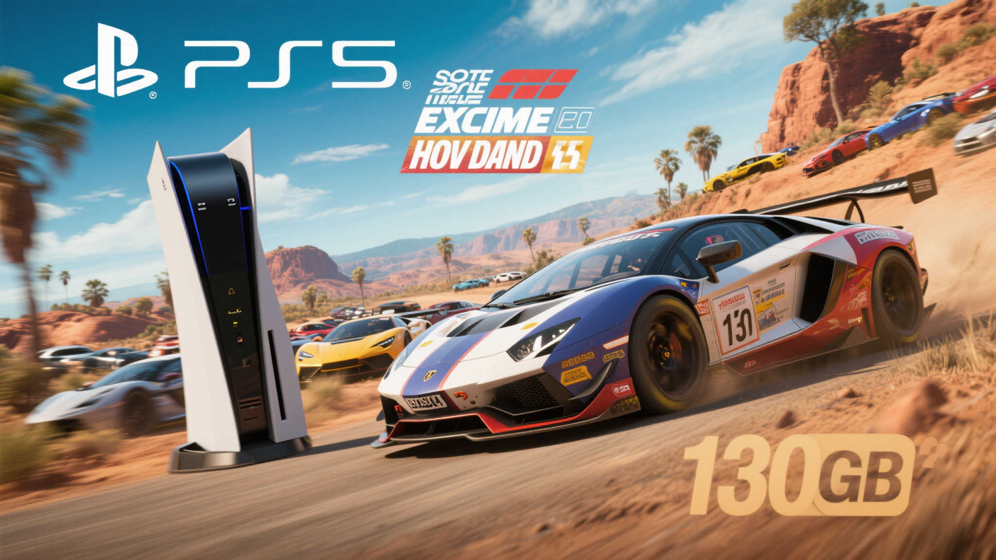 PS5《地平线竞速5》容量惊人:突破130GB! PS5《地平线竞速5》容量惊人:突破130GB!