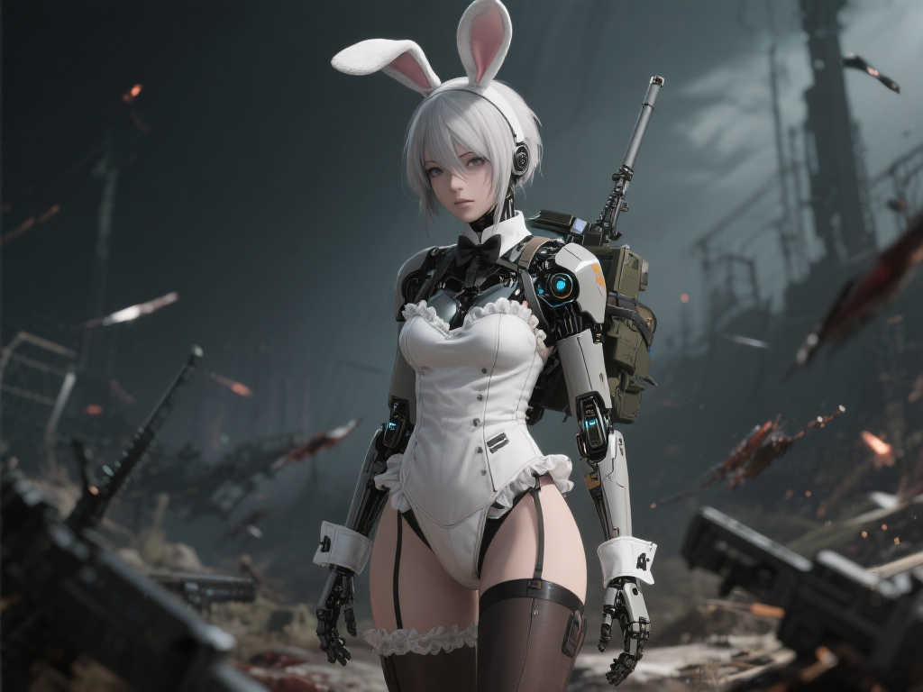 《尼尔：机械纪元 Ver1.1a》A2（寄叶A型二号）化身兔女郎风采